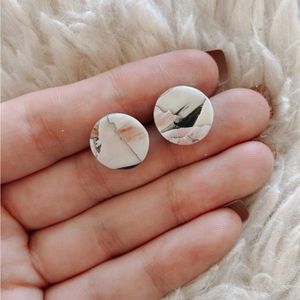 Clay stud earrings
